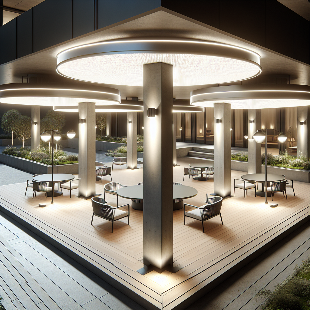 Éclairage extérieur terrasse allée balcon